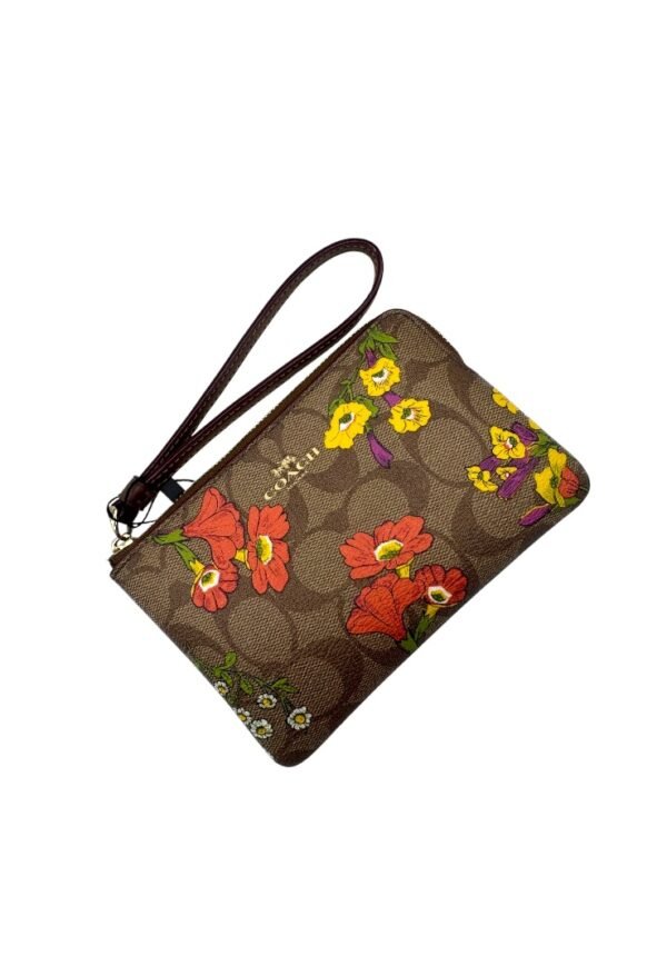 COACH - CORNER ZIP WRISTLET  FLORAL - Image 8